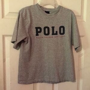 Polo Ralph Lauren Gray T-Shirt Boys Small S 8/10